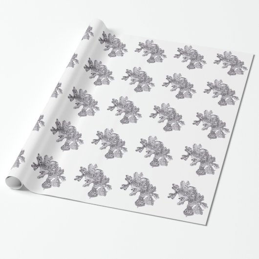 Herbstlaub mit Eicheln Geschenkpapier (Ungerollt)