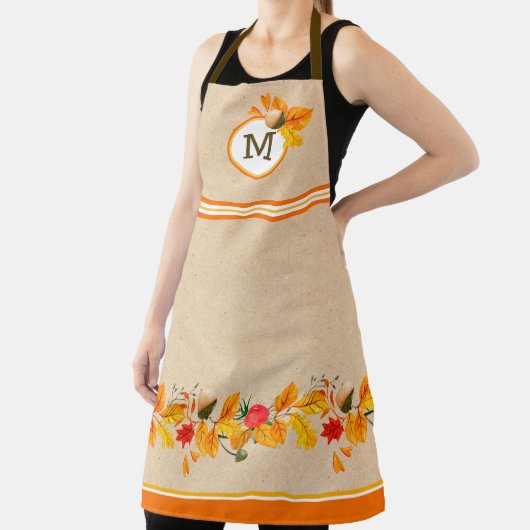 Herbstlaub Mit Monogramm Schürze (InSitu)