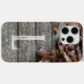 Herbstlaub mit Schnee iPhone / iPad Gehäuse Case-Mate iPhone Hülle (Rückseite (Horizontal))