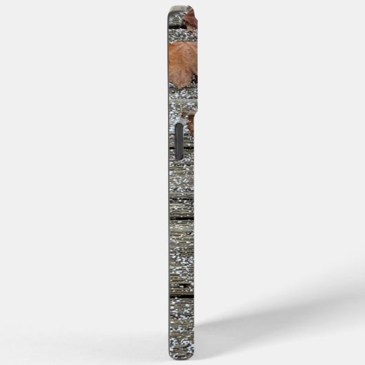 Herbstlaub mit Schnee iPhone / iPad Gehäuse Case-Mate iPhone Hülle (Rückseite / Rechts)