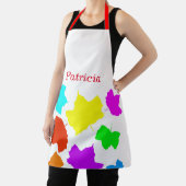 Herbstlaub Multicolor Herbstname Erntedank Schürze (InSitu)