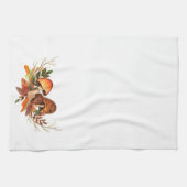 Herbstlaub Mushrooms Retro Geschirrtuch (Horizontal)