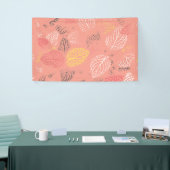 Herbstlaub-Muster 5 Banner (Messeveranstaltung)