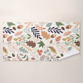 Herbstlaub Muster Badehandtuch (Badehandtuch)