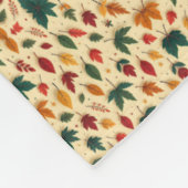 Herbstlaub-Muster-Decke Fleecedecke (Ecke)