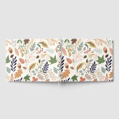 Herbstlaub Muster Gästebuch (Voll)