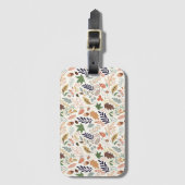 Herbstlaub Muster Gepäckanhänger (Vorderseite Vertikal)