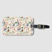 Herbstlaub Muster Gepäckanhänger (Vorderseite (Horizontal))