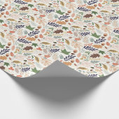 Herbstlaub Muster Geschenkpapier (Ecke)