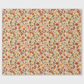Herbstlaub-Muster Geschenkpapier (Flach)