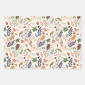 Herbstlaub Muster Geschenkpapier Set (Vorderseite 3)