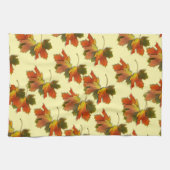 Herbstlaub-Muster Geschirrtuch (Horizontal)