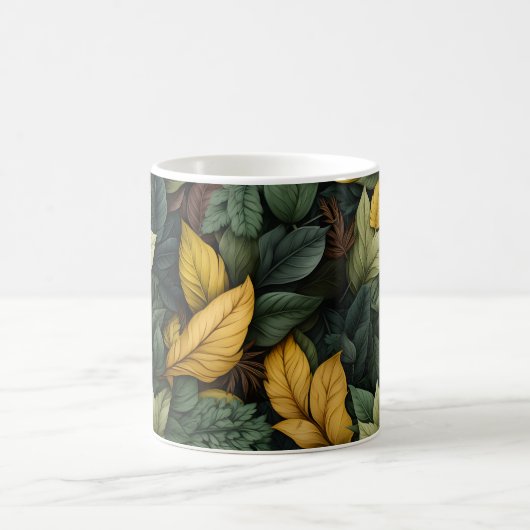 Herbstlaub Muster Kaffeetasse (Mittel)