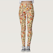 Herbstlaub-Muster Leggings (Vorderseite)