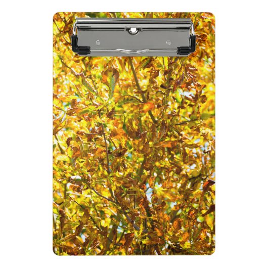 Herbstlaub-Muster Mini Klemmbrett (Vorderseite)
