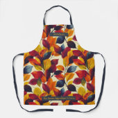 Herbstlaub-Muster mit lebendigem Blattdesign Schürze (Vorderseite)