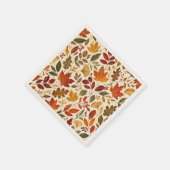 Herbstlaub-Muster Serviette (Ecke)