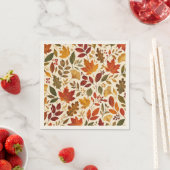 Herbstlaub-Muster Serviette (Beispiel)