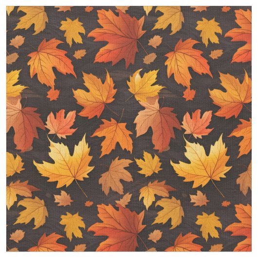 Herbstlaub Muster Stoff (Nahaufnahme)