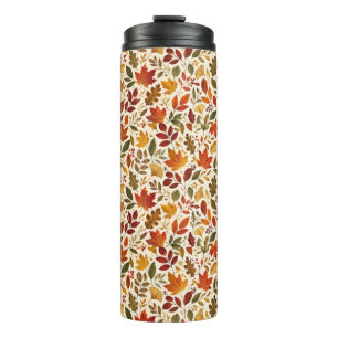 Herbstlaub-Muster Thermosbecher
