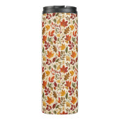 Herbstlaub-Muster Thermosbecher (Rückseite)