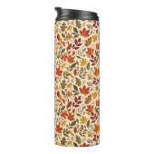 Herbstlaub-Muster Thermosbecher (Nach rechts gedreht)