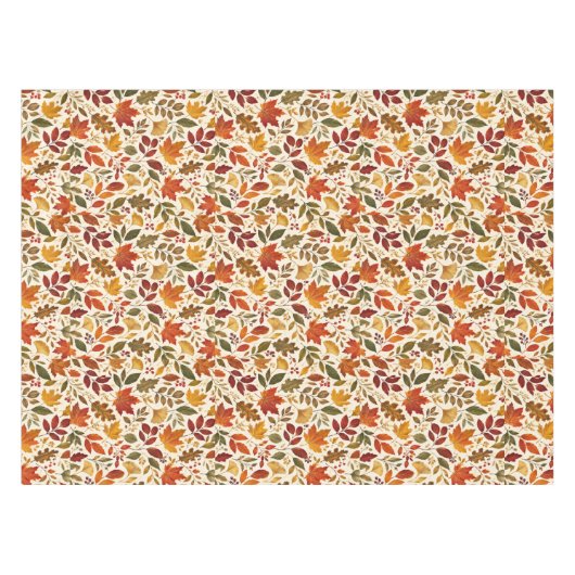 Herbstlaub-Muster Tischdecke (Vorderseite (Horizontal))