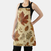Herbstlaub-Muster – Vintage Herbst Botanik Schürze (InSitu)