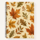 Herbstlaub-Muster | Wasserfarben Herbstlaub Notizblock (Vorderseite)
