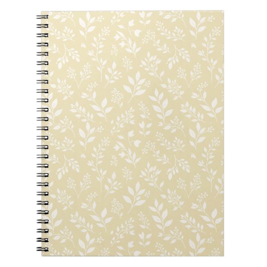 Herbstlaub Neutral - Golden Weizen Notizblock (Vorderseite)