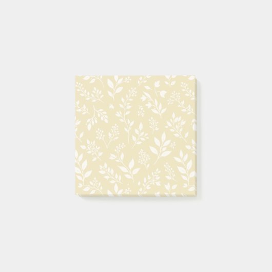 Herbstlaub Neutral - Golden Weizen Post-it Klebezettel (Vorderseite)