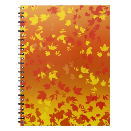 Herbstlaub Notizblock (Vorderseite)