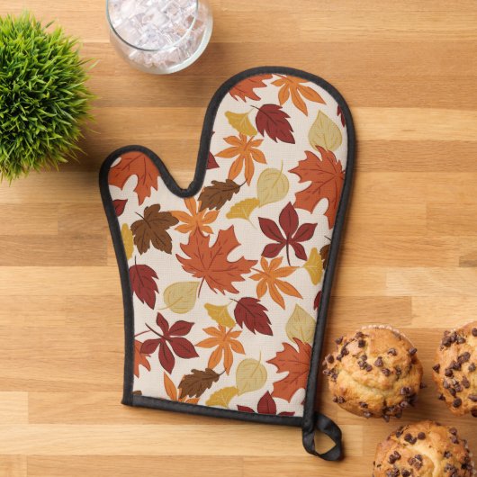 Herbstlaub Ofenhandschuh (Oben unten)