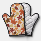 Herbstlaub Ofenhandschuh (Vorderseite/Rückseite)