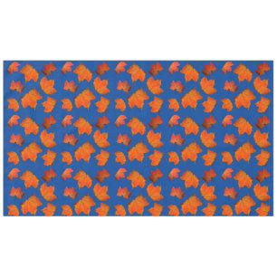 Herbstlaub-orange Ahorn-Baum-blaues Tischdecke