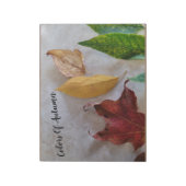 Herbstlaub-Papier-Setter Notizblock (Rotiert)