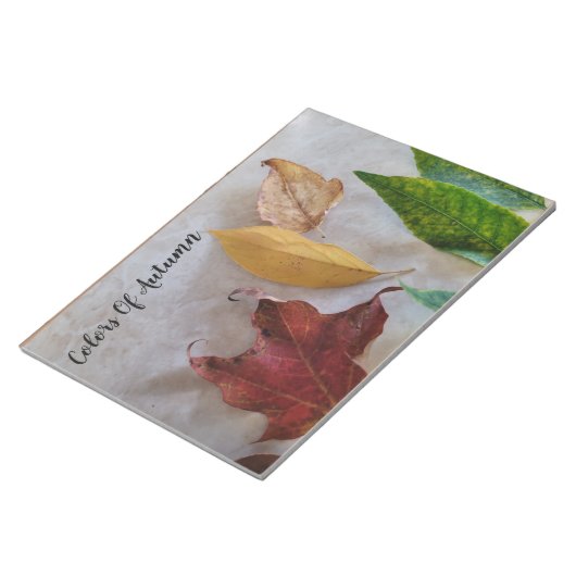 Herbstlaub-Papier-Setter Notizblock (angewinkelt)