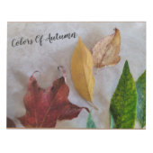 Herbstlaub-Papier-Setter Notizblock (Vorderseite)