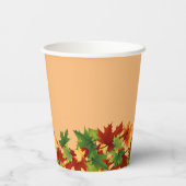 Herbstlaub Pappbecher (Rückseite)