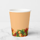 Herbstlaub Pappbecher (Vorderseite)