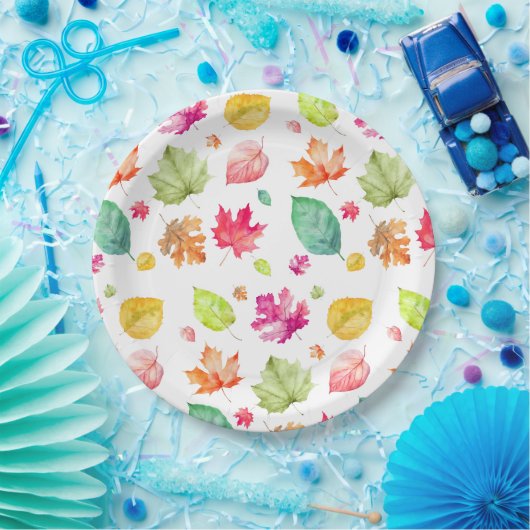Herbstlaub Pappteller (Party)