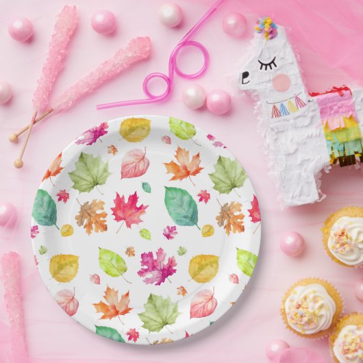 Herbstlaub Pappteller (Party)