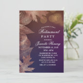 Herbstlaub Party Einladung für die Altersversorgun (Stehend Vorderseite)