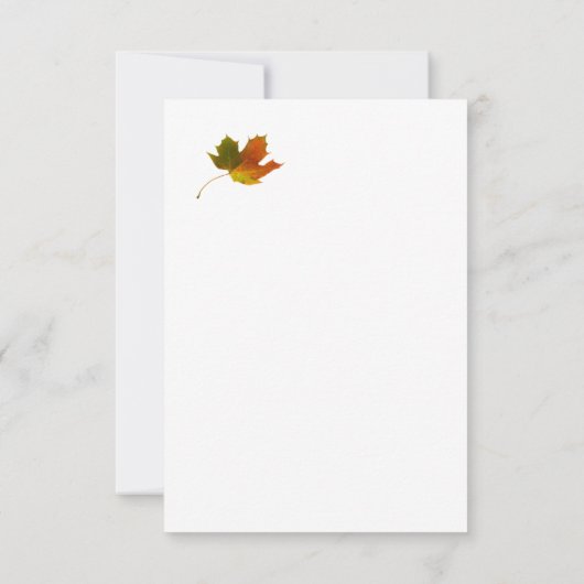 Herbstlaub Party Event Empfang Response UAWG RSVP Karte (Rückseite)