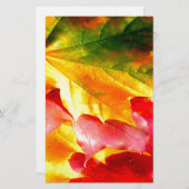 Herbstlaub Personalisieren sie gelb, rot, grün, Briefpapier (Vorne/Hinten)