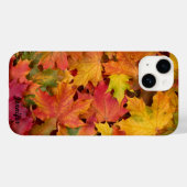 Herbstlaub Personalisieren von Namen oder Text Case-Mate iPhone Hülle (Rückseite (Horizontal))