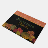 Herbstlaub Personalisiert Door Mat Fußmatte (Schrägansicht)