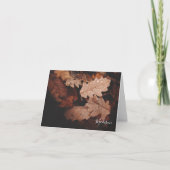 Herbstlaub Personalisierte Note Card (Vorderseite)