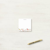 Herbstlaub Personalisierter Name Post-it Klebezettel (Auf Schreibtisch)