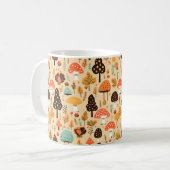 Herbstlaub Pilze und Pumpkin Kaffee Tasse (Vorderseite Links)